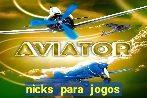 nicks para jogos de tiro